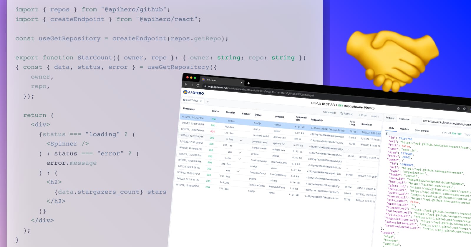 Introducing API Hero: integrate popular APIs in seconds and scale without servers